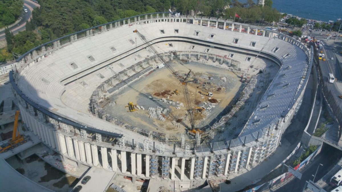 Besiktas Arena stadion Istanbul - Aker Dakwerken